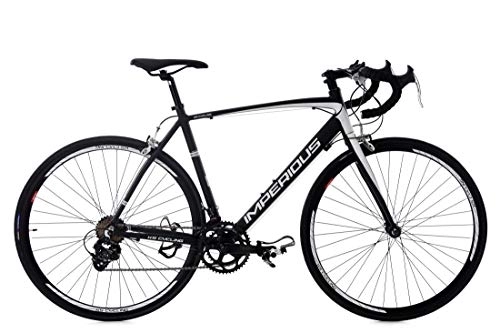 Bicicletas de carretera : KS Cycling Imperious-Bicicleta de Carreras (28", Altura, Color Negro, Unisex Adulto, RH 56 cm