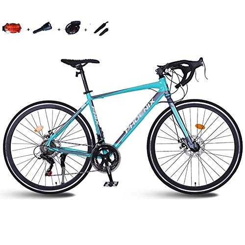 Bicicletas de carretera : LILIS Bicicleta Montaña Camino for Bicicleta de montaña de los Hombres de MTB 14 Velocidad 26 Pulgadas Ruedas for Mujeres Adultas (Color : Blue)