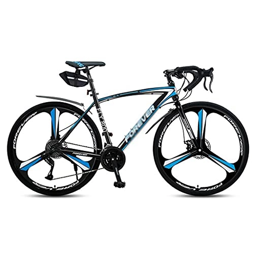 Bicicletas de carretera : M-YN Bicicletas De Carretera 700c Freno De Disco Dual 27 Velocidades De 3 Radios Ruedas Bicicleta De Carretera para Hombres O para Mujer(Color:Azul)