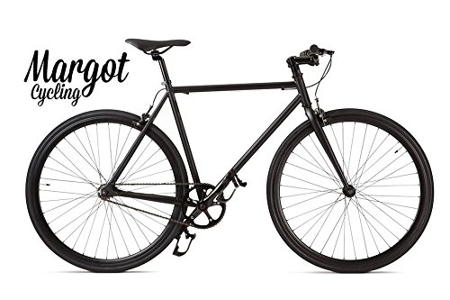 Bicicletas de carretera : Margot Cycling Europa Bici Fixie ”“ Fixed Bike Modelo. Matt Black. Talla. 54