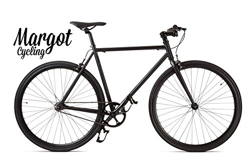 Bicicletas de carretera : Margot Cycling Europa Bici Fixie Fixed Bike Modelo: Matt Black. Talla: 58