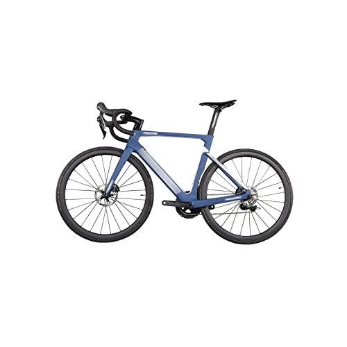 Bicicletas de carretera : Mens Bicycle Full Carbon Road Bike Flat Mount Disc Brake Bike Wheelset MAX Tire 28mm with Axle (Size : Medium) ()