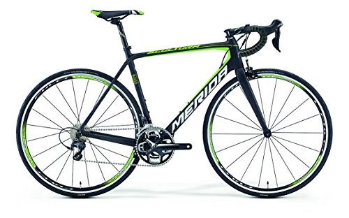 Bicicletas de carretera : Merida Scultura 6000 - Bicicleta de carreras de carbono de 28 pulgadas (2016), 52 cm, color negro y verde