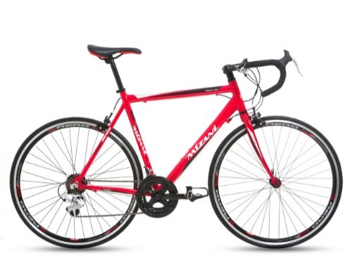 Bicicletas de carretera : Mizani - Bicicleta de Carretera (híbrida, de montaña), Color Rojo, Talla 62 Inch