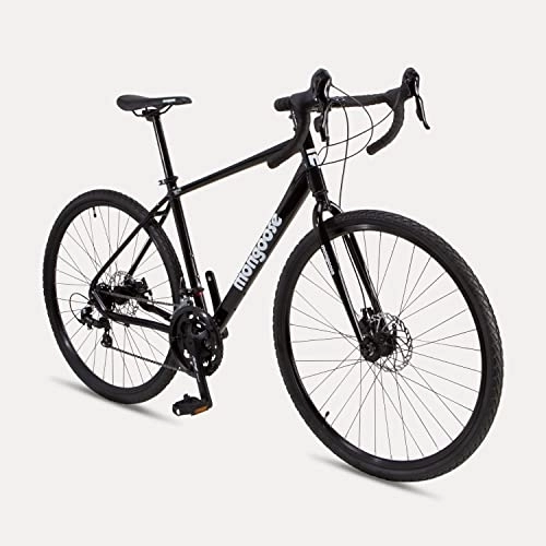 Bicicletas de carretera : Mongoose Define Gravel Bike, Unisex, Negro, 19-Inch Frame