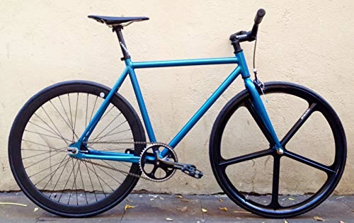 Bicicletas de carretera : Mowheel Bicicleta MONOMARCHA Single Speed Metallic Blue TALLA-54CM