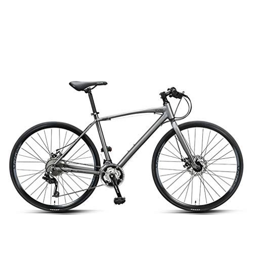 Bicicletas de carretera : Mzq-yj Camino de la Bici, para Adulto aleación de Aluminio Ultra-Ligero de la Bicicleta, Ciudad de Utilidad Bicicletas, 30 de Velocidad, 700C, Gris