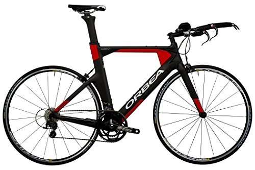 Bicicletas de carretera : Orbea Ordu M35 – Bicicleta de triatlón – rojo / negro 2016 montaña triatlón, color negro, tamaño L (55.9 cm)