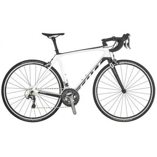 Bicicletas de carretera : Scott Addict 30, color blanco, tamaño medium