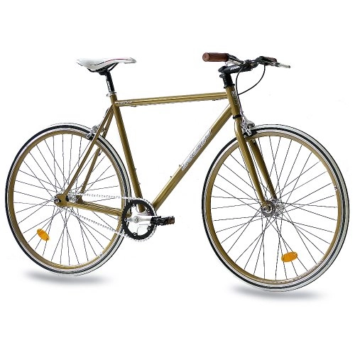 Bicicletas de carretera : Unbekannt '28KCP FG bicicleta de carreras de 1Flat Fixed Gear 1Gang Oro 59cm71, 1cm (28pulgadas)