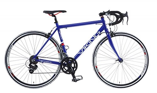 Bicicletas de carretera : Viking Bicicleta Ventoux para Hombre, Color Azul, tamaño Medium, tamaño de Cuadro 56.