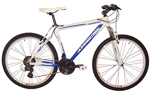 Bicicletas de montaña : 26 pulgadas Mountain Bike Aluminio 21 velocidades Cinzia Boulder UVP 329, de euros Descuento, blanco-azul