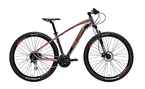 Bicicletas de montaña : ADRIATICA Bicicleta MTB WING RS 29 pulgadas, talla M SHIMANO ACERA 21 V, color negro y rojo