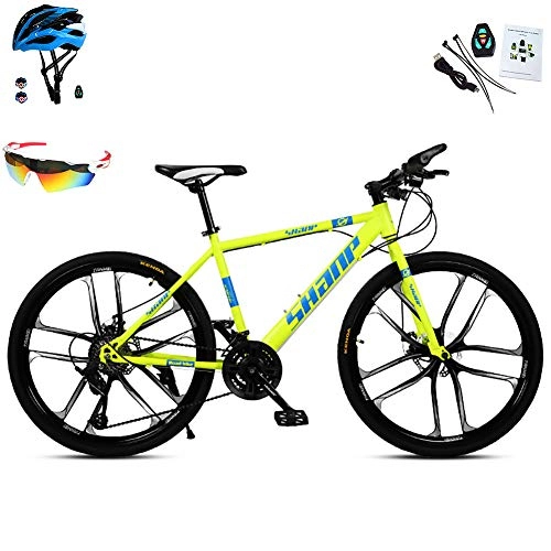 Bicicletas de montaña : AI-QX Bicicleta Montaña 26", 30V, Doble Freno Disco, Amarillo