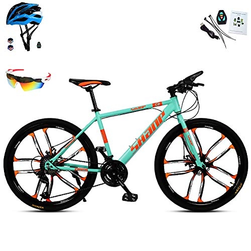 Bicicletas de montaña : AI-QX Bicicleta Montaña 26", 30V, Doble Freno Disco, Verde