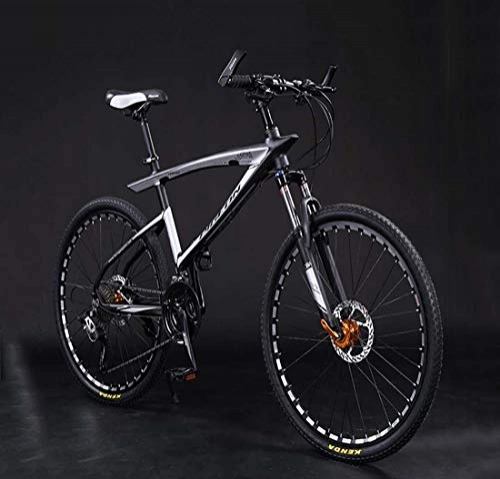 Bicicletas de montaña : AISHFP Bicicleta de montaña de 26 Pulgadas para Hombre Adulto, Freno de Aceite de Doble Disco, Bicicletas de aleación de Aluminio de Velocidad Variable con Pantalla multifunción, A, 33 Speed
