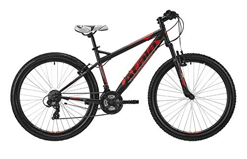Bicicletas de montaña : Atala Mountain Bike Station 2019 27, 5", 21 velocidades, talla XS, 135 cm a 150 cm, color negro – rojo neón