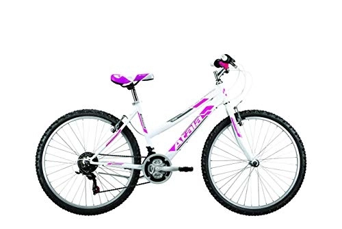 Bicicletas de montaña : Atala Sunrise 2017 - Bicicleta de montaña para Mujer, 18 V, 26 Pulgadas, Color Blanco y Fucsia