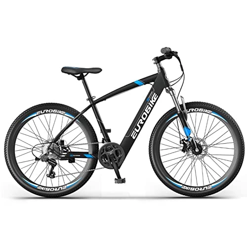 Bicicletas de montaña : AZXV Bicicleta de montaña Adulta Suspensión Completa Dual Disco Frenos Bicicleta de montaña, 31 velocidades de transmisión, Ruedas de 26 Pulgadas, Marco de Cola Suave, FR Black blue2-90km