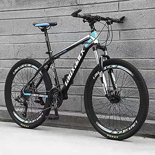 Bicicletas de montaña : Bicicleta de 26 Pulgadas Bicicleta de montaña de 24 velocidades Bicicleta de Carretera de Velocidad Variable Absorción de Golpes de 24 velocidades y Velocidad-Black_26_Inch-24_Speed