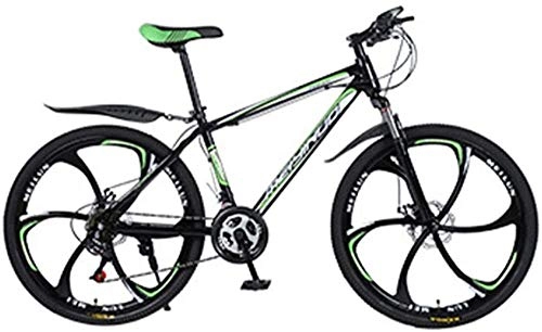 Bicicletas de montaña : Bicicleta de 26 Pulgadas Bicicleta de montaña de Acero al Carbono Bicicleta de 21 velocidades con suspensión Completa MTB Fitness Ciclismo recreativo al Aire Libre-Estilo-E
