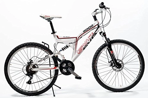 Bicicletas de montaña : Bicicleta de aluminio con doble suspensión y frenos de disco