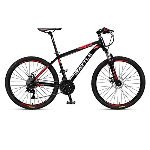 Bicicletas de montaña : Bicicleta de Montaña, Bicicleta de montaña, bicicletas de aleación de aluminio duro-cola, doble disco de freno y suspensión delantera, de 26 pulgadas de radios de la rueda, velocidad 27 ( Color : A )