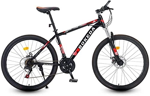 Bicicletas de montaña : Bicicleta De montaña Doble suspensión 26 Ruedas Freno a Disco Delantero Shimano 18 velocidades (Negro)