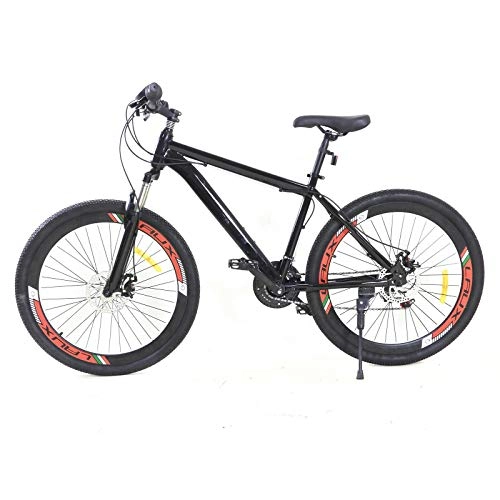 Bicicletas de montaña : Bicicleta de montaña Hardtail Mountain Bike de 26 pulgadas, 21 velocidades, unisex, para jóvenes, color negro