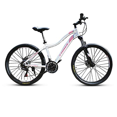 Bicicletas de montaña : Bicicleta de montaña Mountainbike Bicicleta Bicicleta de montaña, bicicletas de aluminio de aleación de mujeres, doble disco de freno y de bloqueo Suspensión delantera, de 26 pulgadas de ruedas, veloc
