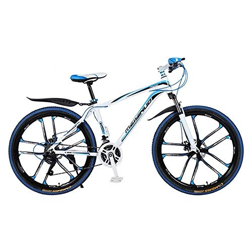 Bicicletas de montaña : Bicicleta de montaña Mountainbike Bicicleta Bicicletas for mujer for hombre de la montaña de aluminio ligero de aleación de Barranco Bicicleta doble disco de freno y suspensión delantera de 26 pulgada