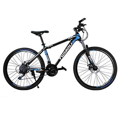 Bicicletas de montaña : Bicicleta de montaña MTB 27 velocidades 26 pulgadas rueda Hardtail bicicleta, Unisex adulto, azul