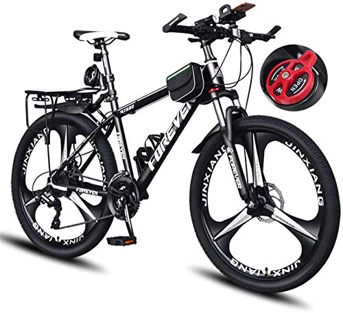Bicicletas de montaña : Bicicleta de Montaña MTB, Bicicleta de Trekking Cross Outdoor Carbon Steel Double Brake Bicycle 26 Inch Students Variable Speed-27velocidad_26 Pulgadas