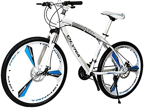 Bicicletas de montaña : Bicicleta de montaña para adultos de 26 pulgadas, 21-30 velocidades, bicicletas todo terreno para hombres y mujeres, bicicletas de carretera para exteriores, frenos de disco, horquillas de suspensió