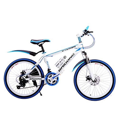 Bicicletas de montaña : Bicicleta De Trekking, Cambio De Cadena, 30 Marchas, 26 Pulgada, Doble Freno Disco, Azul
