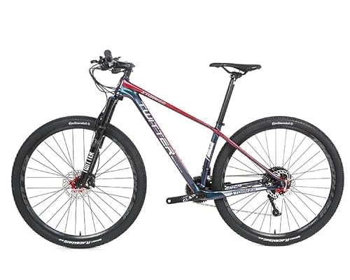 Bicicletas de montaña : Bicicleta mtb cuadro de carbono con freno de disco kit Shimano SLX / m7000-22 V, talla 27, 5 x 17