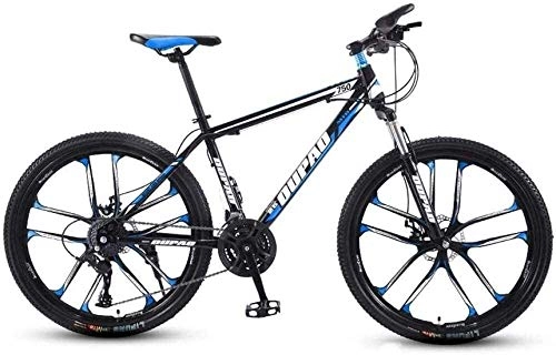 Bicicletas de montaña : Bicicletas de montaña 24 / 26 pulgadas variable mltiple marco 21 / 24 / 27 / 30 velocidad Velocidad de desplazamiento de bicicletas hombres y mujeres adultos MTB doble freno de disco de acero de alto carbono