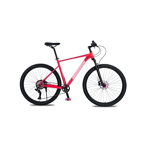 Bicicletas de montaña : Bicycles for Adults 21 Inch Large Frame Aluminum Alloy Mountain Bike 10 Speed Bike Double Oil Brake Mountain Bike Front and Rear Quick Release (Color : Red, Size : 21 Inch Frame)