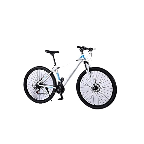Bicicletas de montaña : Bicycles for Adults 29 Inch Mountain Bike Aluminum Alloy Mountain Bicycle 21 / 24 / 27 Speed Student Bicycle Adult Bike Light Bicycle (Color : White, Size : 21speed)