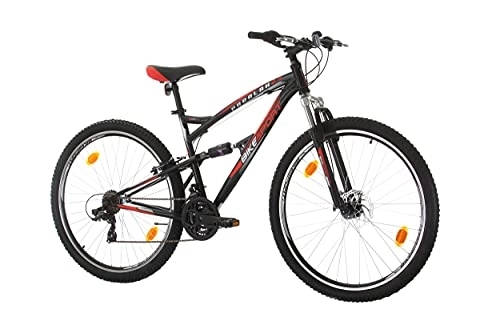 Bicicletas de montaña : BIKE SPORT LIVE ACTIVE Bikesport Attack Bicicleta de montaña Tamaño de Rueda 29" Shimano 21 velocidades (Negro Mate Rojo, 480 mm)