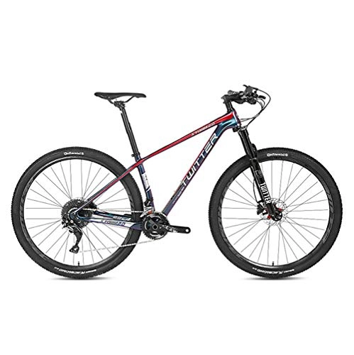 Bicicletas de montaña : BIKERISK La Fibra de Carbono 18k Bicicleta de montaña 22 / 33 Velocidad Fuera de Carretera Bicicleta de montaña 27.5 / 29 Pulgadas, 33speed, 27.5×15