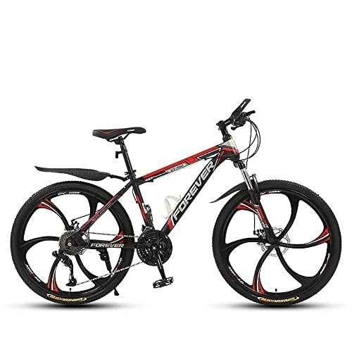 Bicicletas de montaña : Bikes Bicicleta Montaña MTB 26'', 27 Velocidades, Suspensión Completa, Estructura de Acero de Alto Carbono Engrosada, Bicicleta de Montaña Adecuado para Altura 165~180 cm