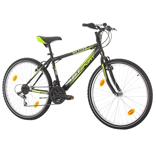 Bicicletas de montaña : Bikesport Active Bicicleta de montaña Tamaño de Rueda 26" Tamaño de Cuadro: 46 cm, 18 velocidades