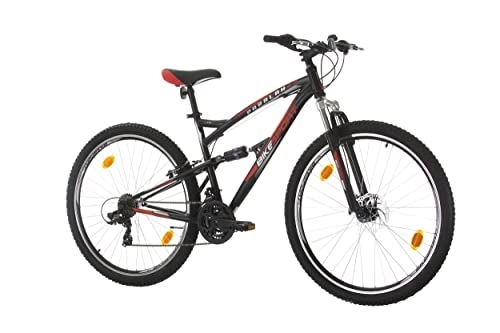 Bicicletas de montaña : Bikesport Parallax 29 Pulgadas Bicicletas de montaña Suspensión Doble Hombre, Shimano 21 velocidades (Negro)