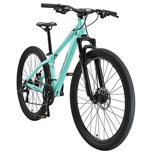 Bicicletas de montaña : BIKESTAR Bicicleta de montaña Hardtail de Aluminio, 21 Marchas Shimano 27.5" Pulgadas | Mountainbike con Frenos de Disco Cuadro 14" MTB | Mentha