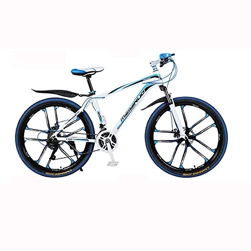 Bicicletas de montaña : BIU Bicicleta De Montaña De 26 Pulgadas, Bicicleta De Aleación De Aluminio con Marco De Acero Al Carbono con Cambio, Bicicleta De Carretera De Doble Freno para Adultos, 5, 21 Speed