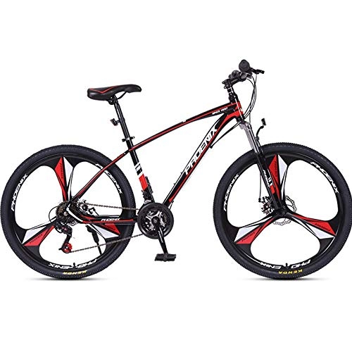 Bicicletas de montaña : BNMKL Bicicleta De Montaña 26 Pulgadas 24 Velocidades MTB Bicicleta, Adulto Estudiante Al Aire Libre Deporte Ciclismo Bicicletas, Acero De Alto Carbono, Rojo