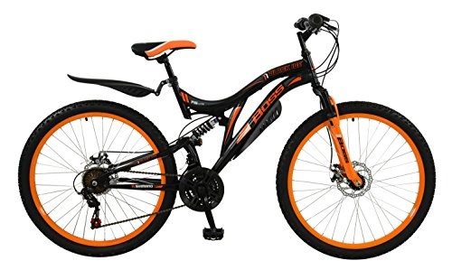 Bicicletas de montaña : Boss Chaqueta para Moto, Color Negro / Naranja, Talla 26
