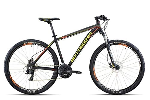 Bicicletas de montaña : BOTTECCHIA Bicicleta MTB 116 TX800 Disk 24S 29" Negro Amarillo H43