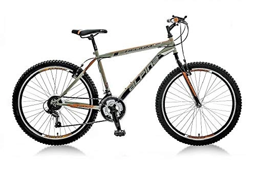 Bicicletas de montaña : breluxx Helium Sport XL - Bicicleta de montaña de 26", 18 velocidades Shimano, Color Gris